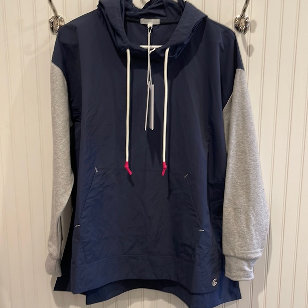 NWT Johnny Was Calme Mix Nylon‎ Hooded Pullover!